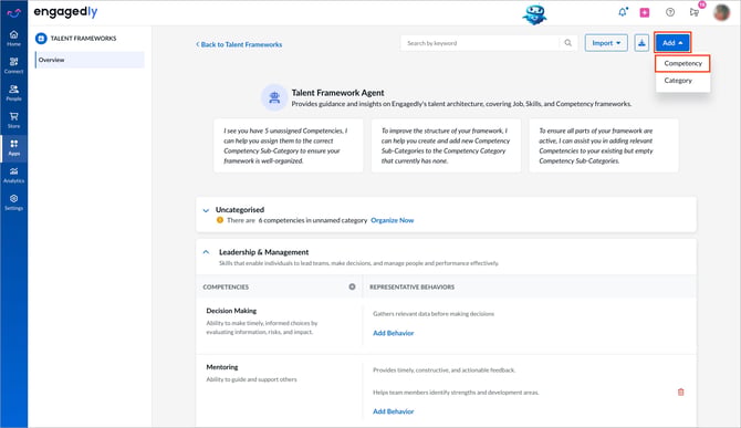 Add and manage competencies1-1