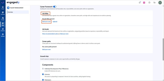 Add and manage job titles1