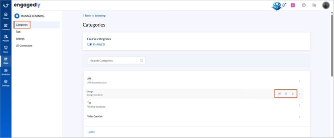 Add and manage learning categories2