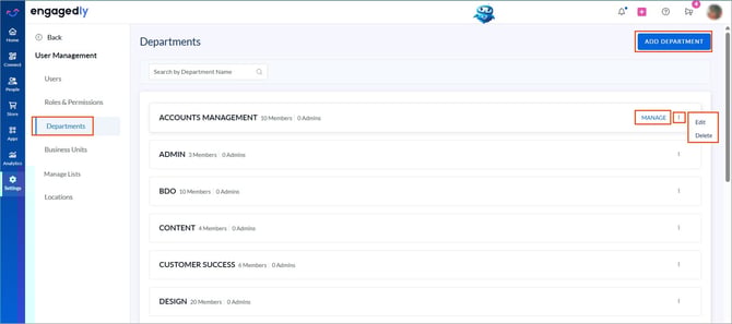Add and manage organization structure1-1