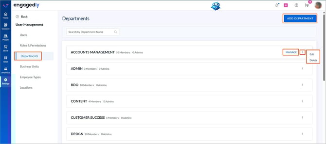 Add and manage organization structure1