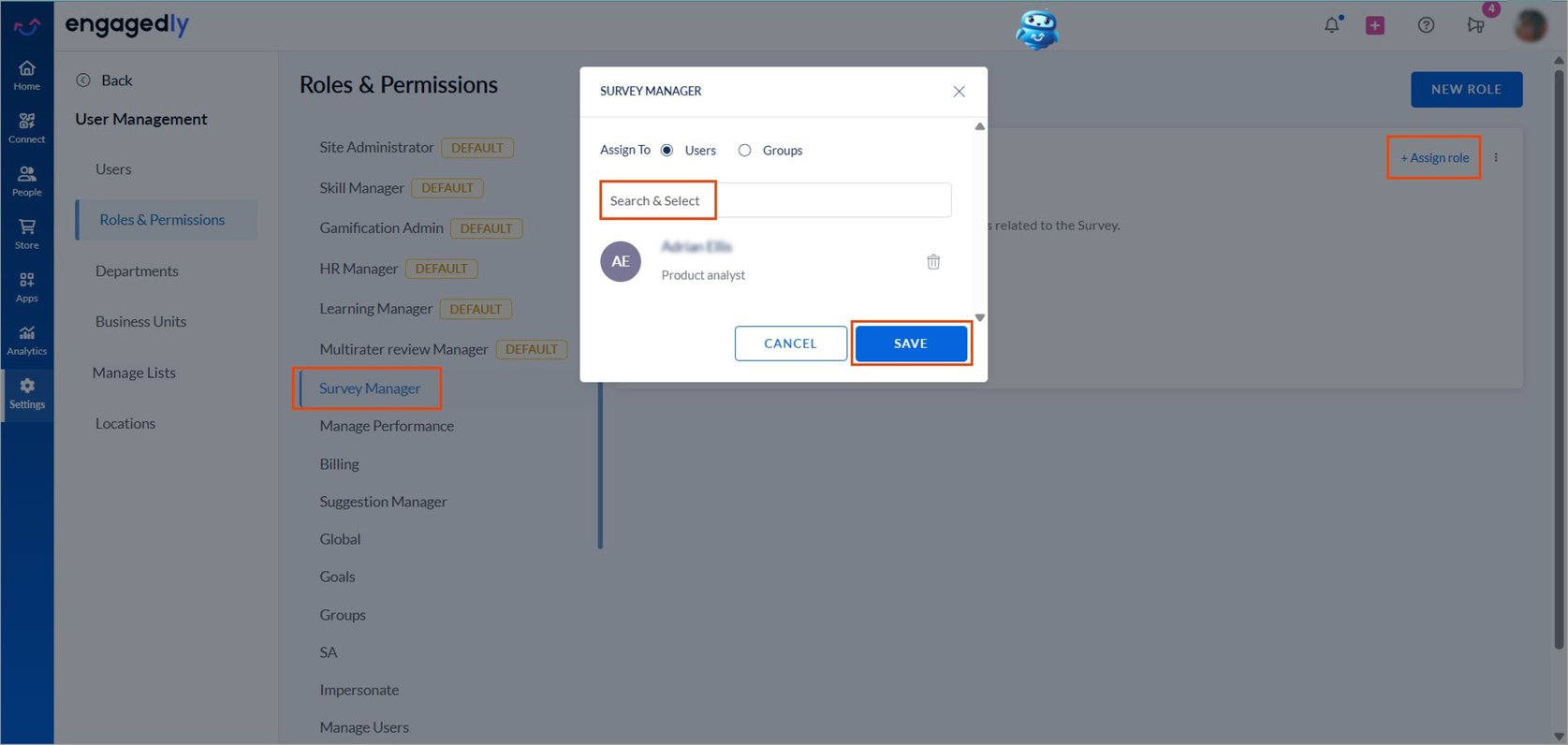 Live Roles Update Add and manage roles and permissions