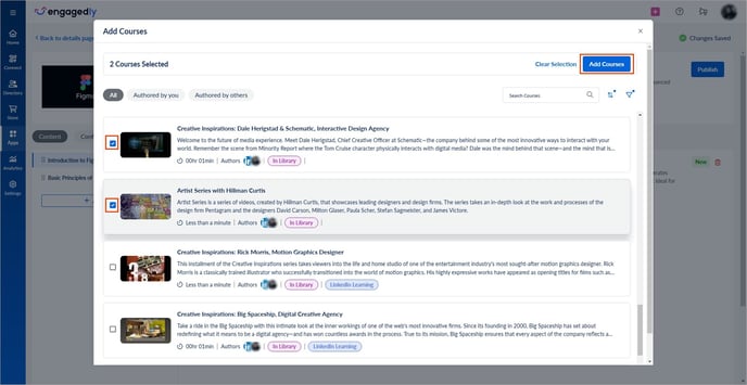 Add and manage section and course to a learning path3