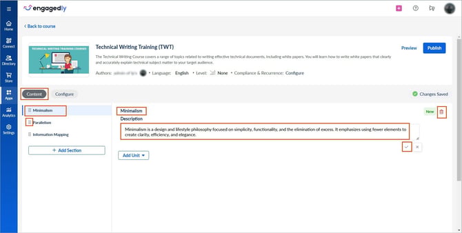 Add and manage sections and units2-1