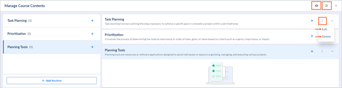 Add and manage sections and units3