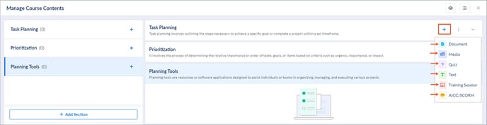 Add and manage sections and units4