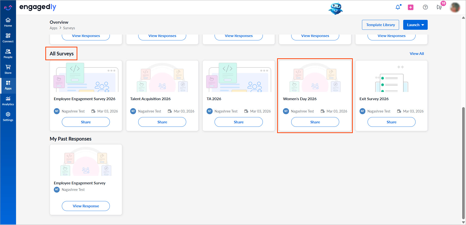 Add and manage sections in a survey