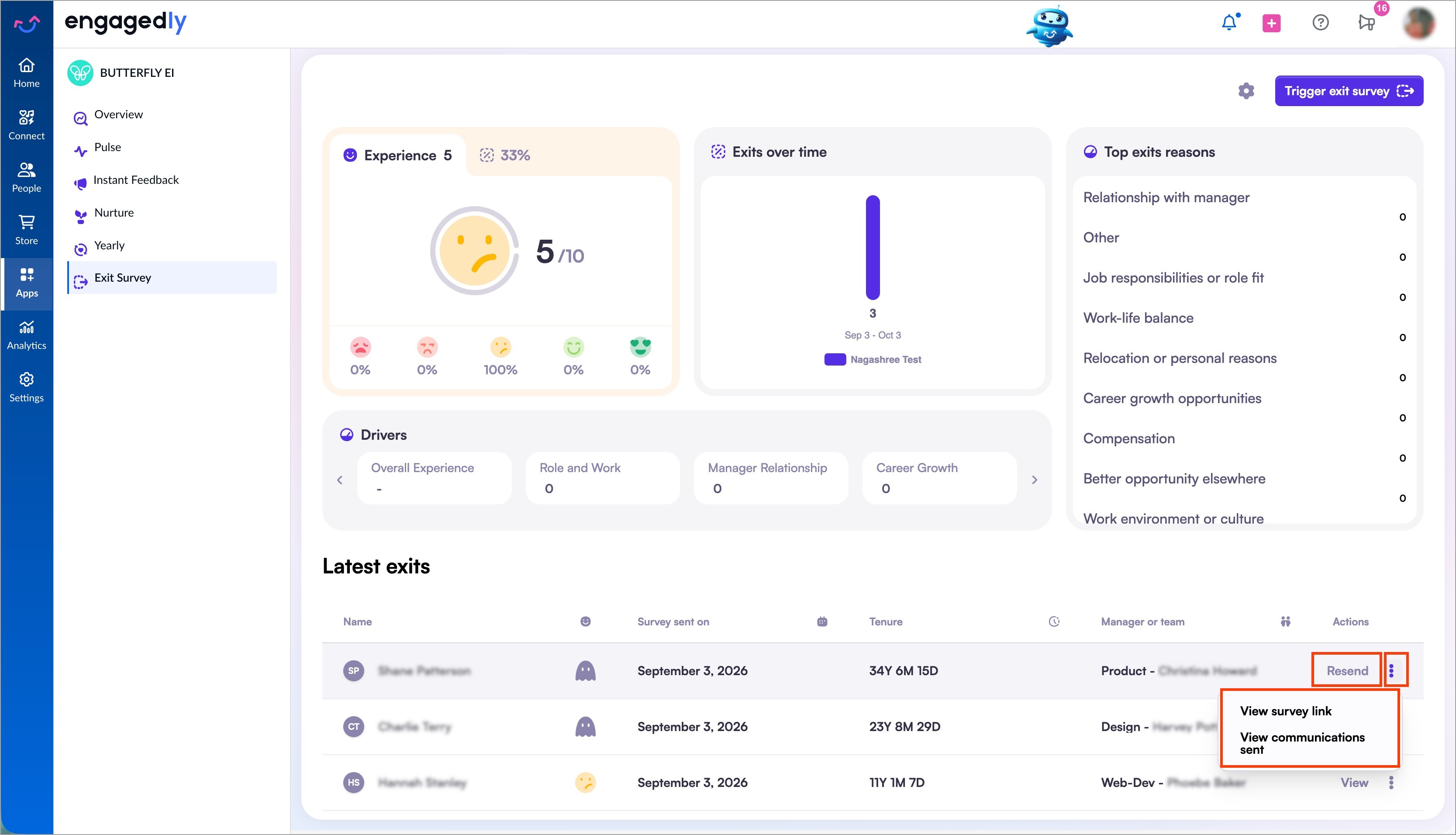 Add employees to the exit survey2