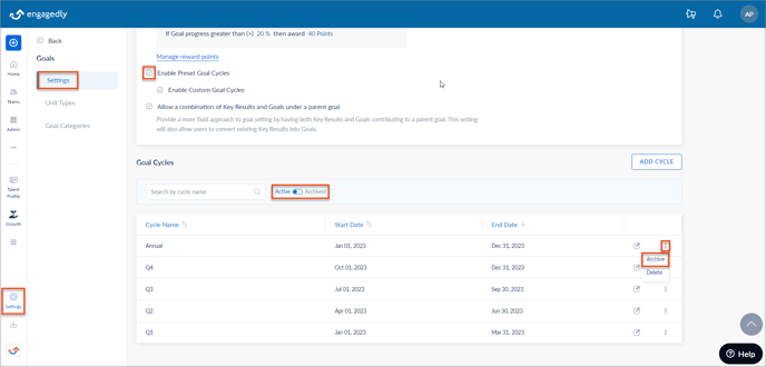 Configuration Settings Preset archieve