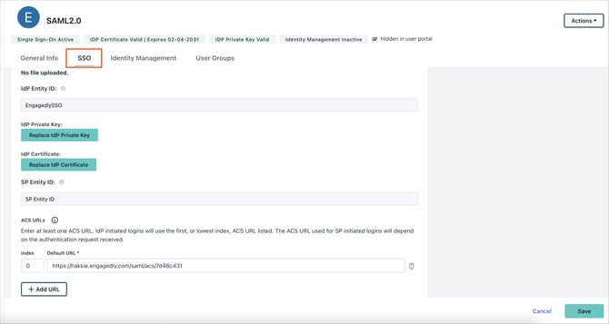 Configure JumpCloud SSO with Engagedly8