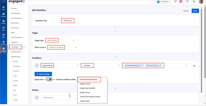 Configure automation workflow1