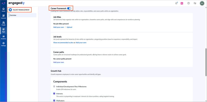 Configure career framework1