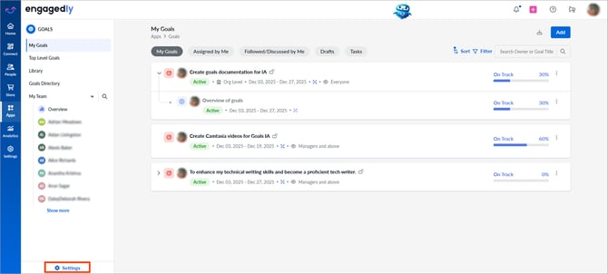 Configure goals settings1