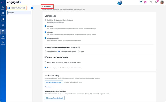 Configure growth settings1-3