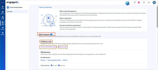 Configure skill proficiency scale1-2