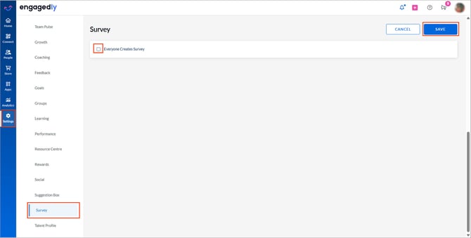 Configure survey settings1
