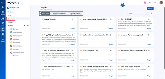 Create a performance review template1