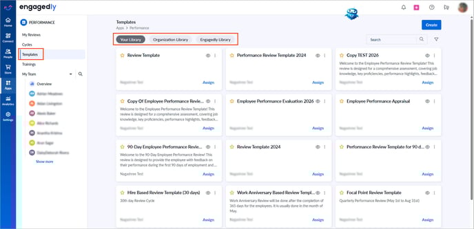 Create a performance review template1