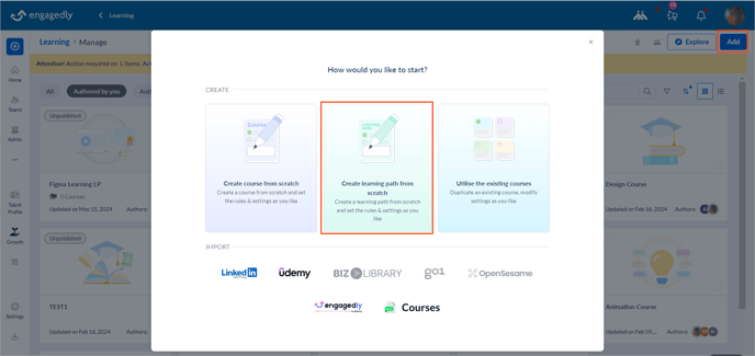 Create and manage a learning path1-1