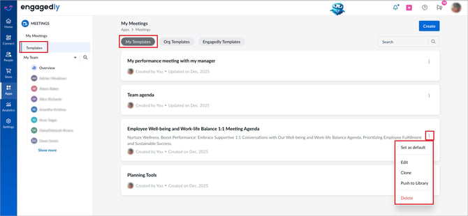 Create and manage meeting templates1-1