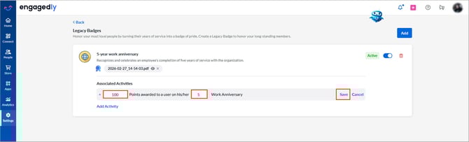 Create legacy badges2