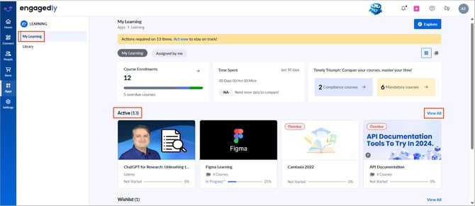 Download and manage learning certificates1