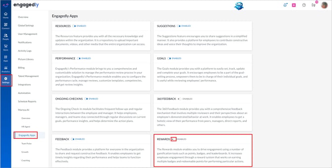 Enable rewards in your organization1