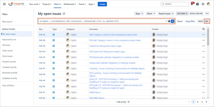 Get a JQL in Jira2-1