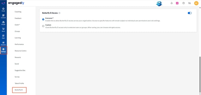 Integrate Butterfly EI with Engagedly1