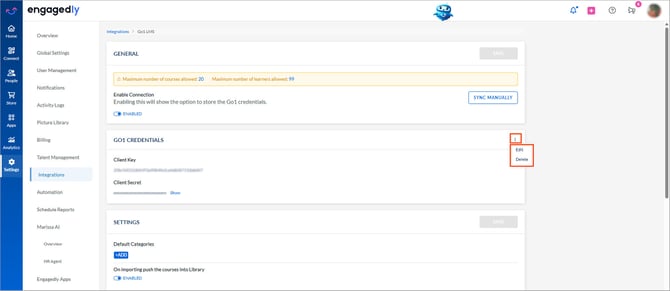 Integrate Go1 with Engagedly8