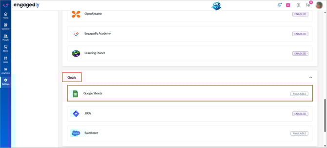 Integrate Google Sheets with Engagedly1-2