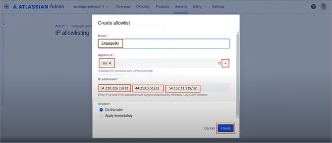 Integrate Jira with Engagedly1-4