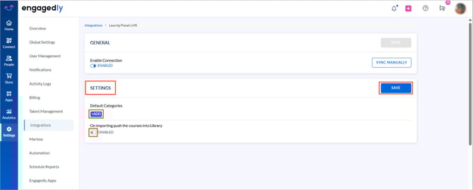 Integrate Learning Planet with Engagedly3