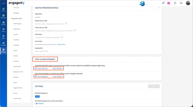 Integrate LinkedIn Learning with Engagedly15-1