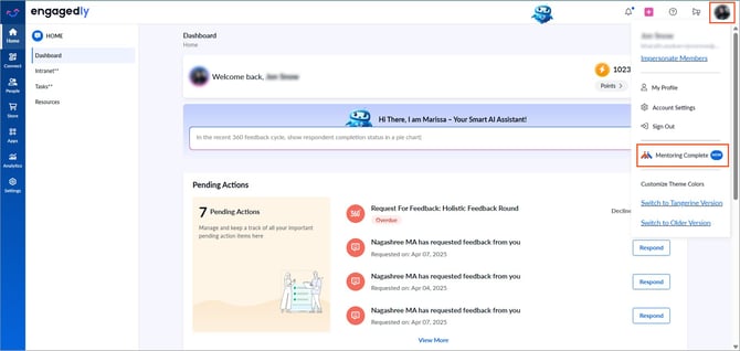 Integrate Mentoring Complete with Engagedly1