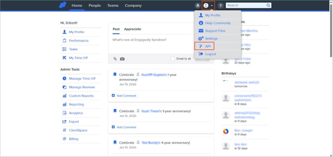 Integrate Namely with Engagedly1