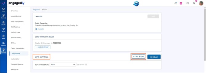Integrate Paychex with Engagedly8