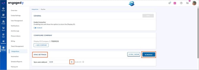Integrate Paychex with Engagedly9