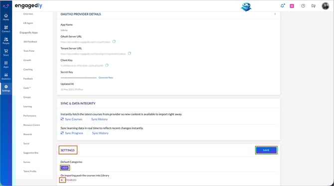 Integrate Udemy with Engagedly14