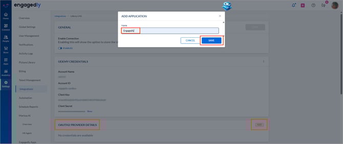 Integrate Udemy with Engagedly7