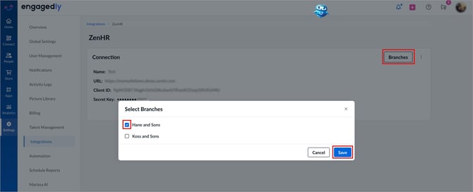 Integrate ZenHR with Engagedly3-1