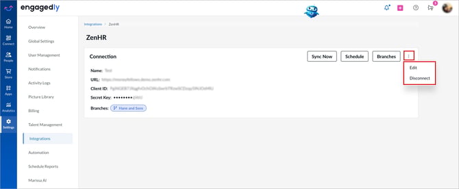 Integrate ZenHR with Engagedly5-2