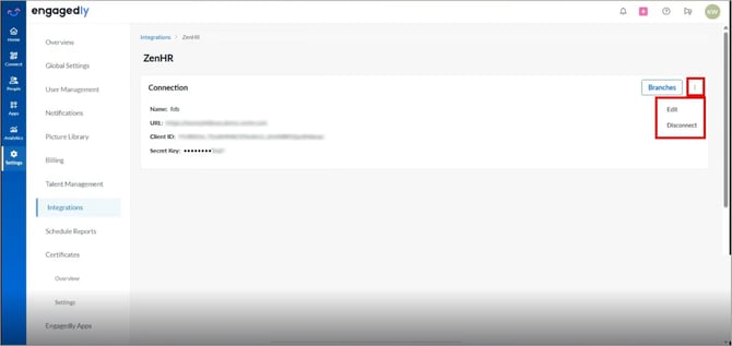 Integrate ZenHR with Engagedly5