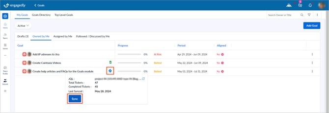 Link goals with Jira5-1