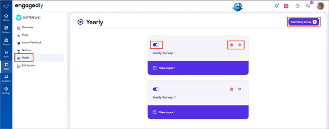 Manage a yearly survey1