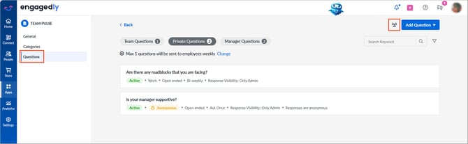 Manage audience in team pulse1
