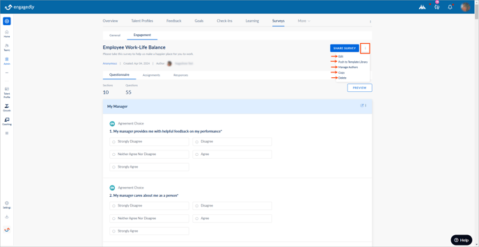 Manage engagement surveys2