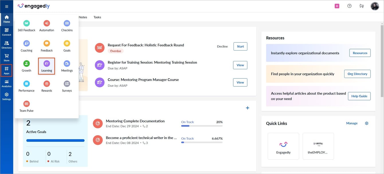 Add and manage section and unit to course