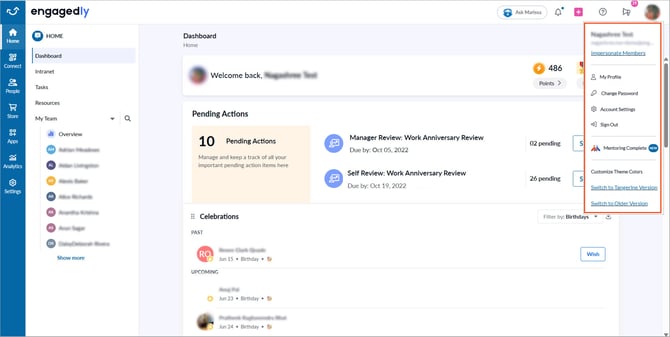 Overview of the homepage3-1
