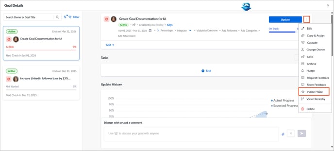 Praise the goal owner1